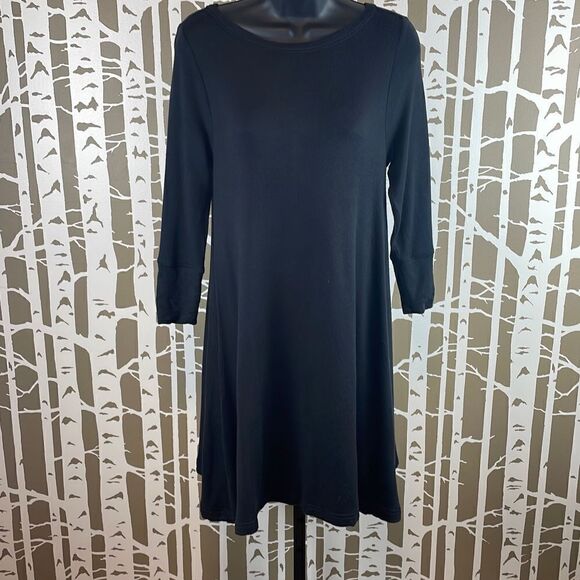 Lou & Grey Signaturesoft 3/4 Sleeve Lounge Fit & Flare Dress sz XS - Picture 1 of 7